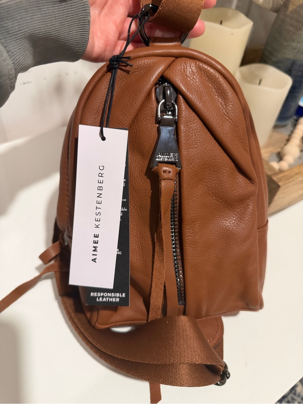Aimee Kestenberg Brown Leather Sling Bag